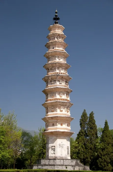 Framed Print : The Three Pagodas (the symbols of Dali) Framed Print : The Three Pagodas (the symbols of Dali)