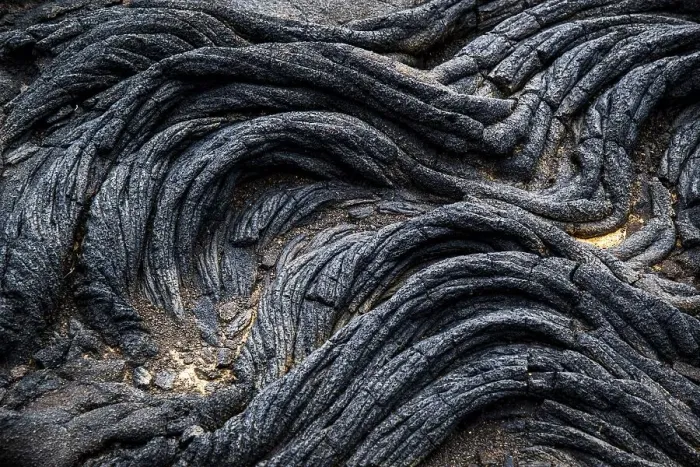 Framed Print : Pahoehoe lava, close-up, El Hierro