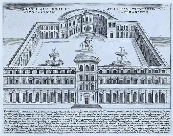 Framed Print : The Palace of Constantine. The palace of the Laterani family came into the hands of Constantine