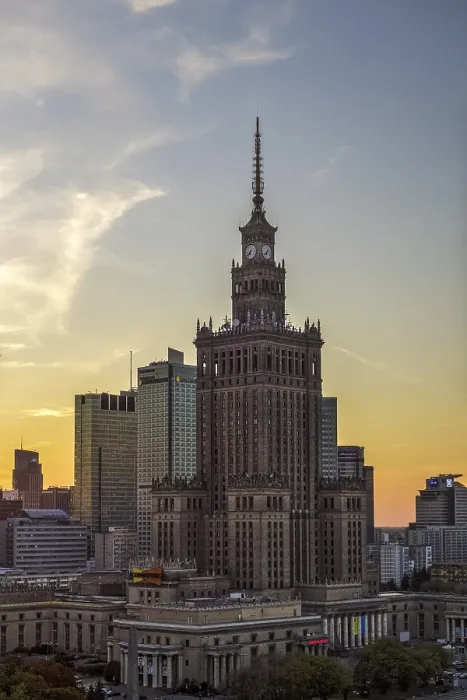 Framed Print : Palace of Culture and Science in Warsaw Poland