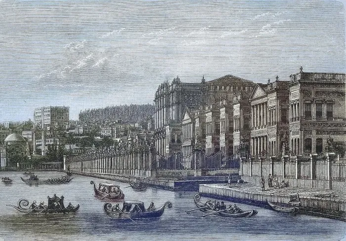 Framed Print : The Palace of Dolmabahce in Constantinople