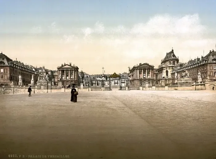 Framed Print : The palace, exterior view, Versailles