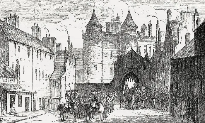 Framed Print : The Palace Gate, Palace of Holyroodhouse Framed Print : The Palace Gate, Palace of Holyroodhouse
