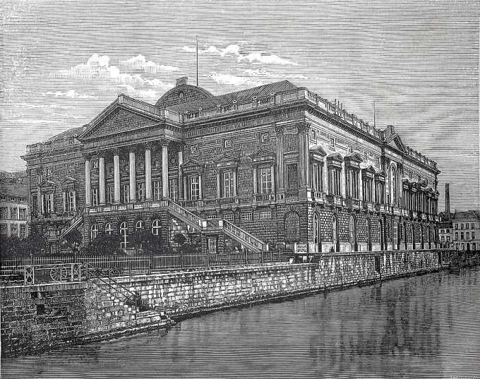 Framed Print : The Palace of Justice in Ghent in 1880 Framed Print : The Palace of Justice in Ghent in 1880