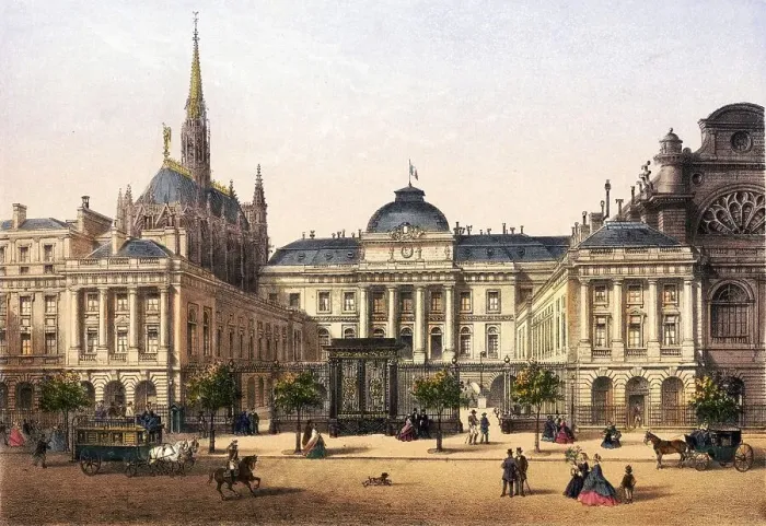Framed Print : Palace of Justice and Ste. Chapelle Framed Print : Palace of Justice and Ste. Chapelle