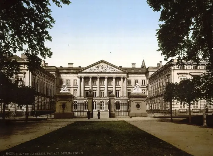 Framed Print : The Palace of Nations, Brussels