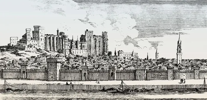 Framed Print : The Palais des Papes, Papal palace Framed Print : The Palais des Papes, Papal palace