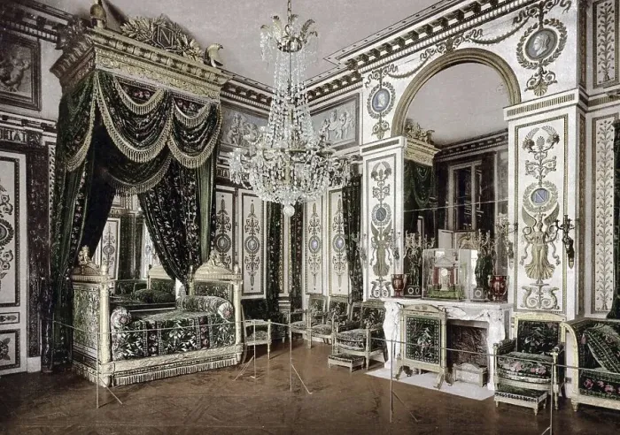 Framed Print : Palais de Fontainebleau. Chambre a Coucher de Napoleon I