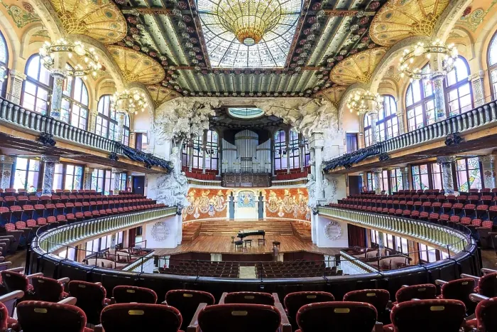 Framed Print : Palau de la Musica Catalana, Concert Hall Framed Print : Palau de la Musica Catalana, Concert Hall