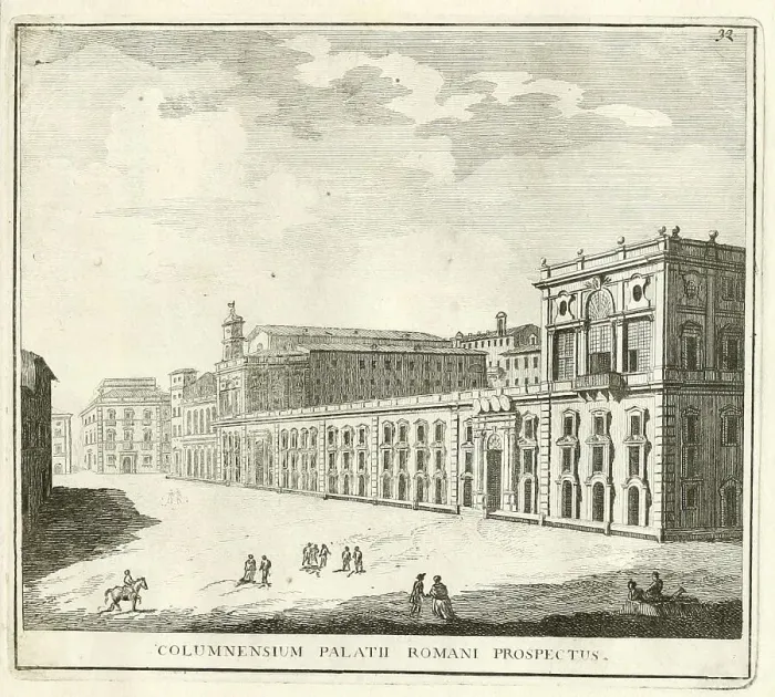 Framed Print : Palazzo Colonna is a noble palace in Piazza SS Framed Print : Palazzo Colonna is a noble palace in Piazza SS