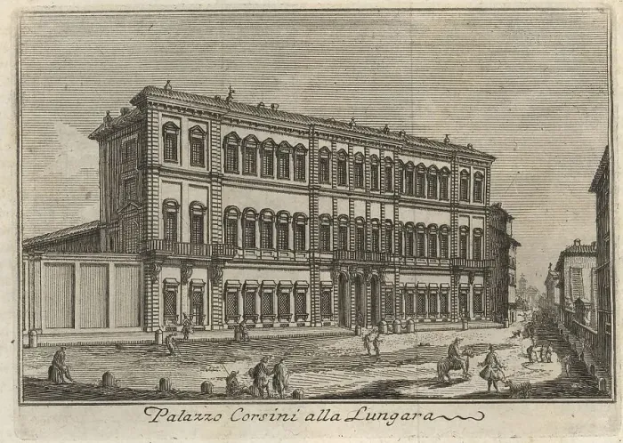 Framed Print : Palazzo Corsini alla Lungara, 1767