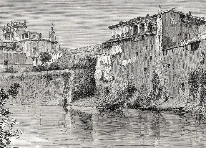 Framed Print : Palazzo Farnese, Piazza Farnese