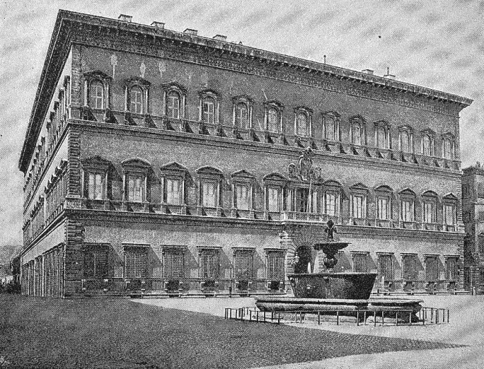 Framed Print : Palazzo Farnese in Rome, Italy