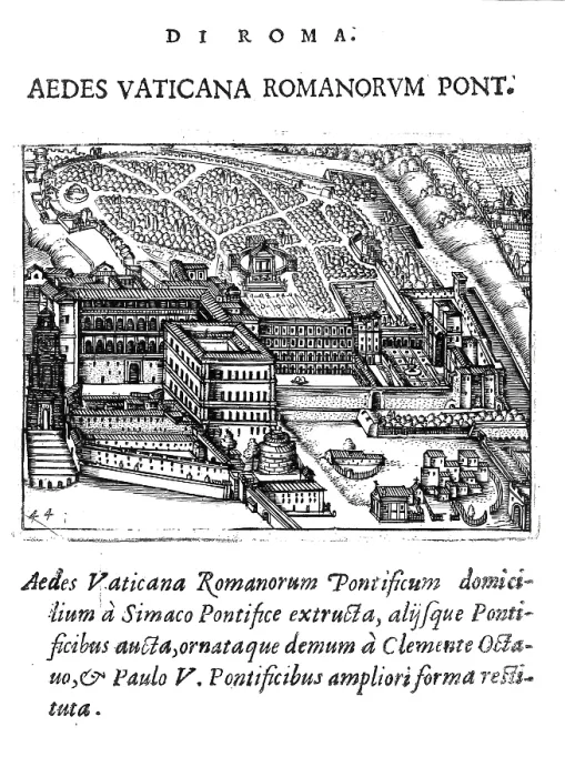 Framed Print : Palazzo Pontificio di S.Pietro