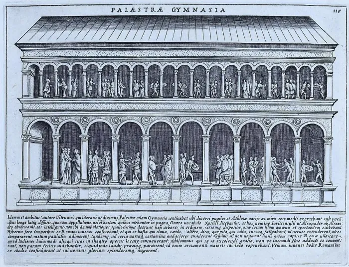 Framed Print : The palestra and gymnasium of the gymnasium Framed Print : The palestra and gymnasium of the gymnasium