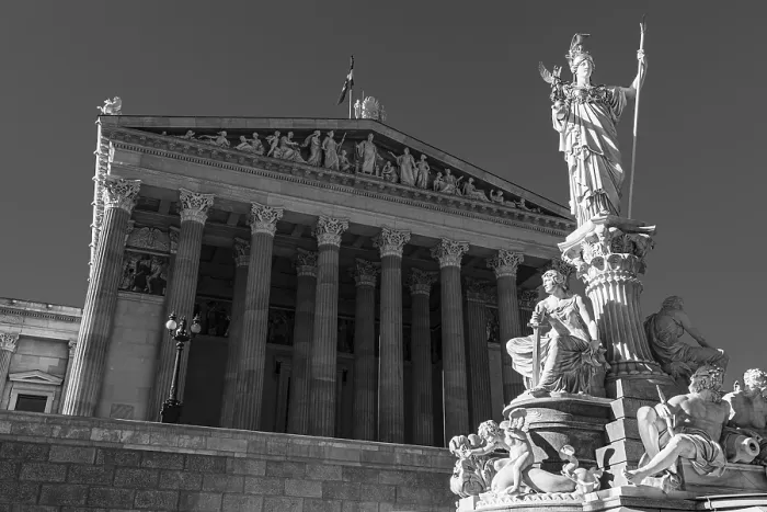 Framed Print : Pallas-Athena Fountain, The goddess of wisdom