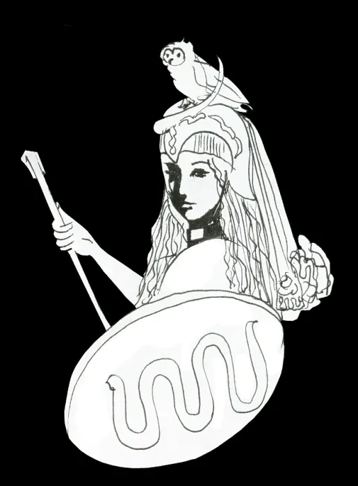 Framed Print : Pallas Athena, goddess symbol of wisdom Framed Print : Pallas Athena, goddess symbol of wisdom