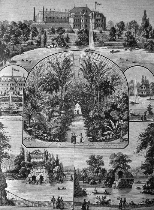Framed Print : Palmengarten botanical garden in Frankfurt am Main Framed Print : Palmengarten botanical garden in Frankfurt am Main
