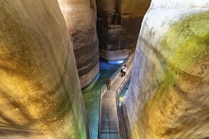 Framed Print : The Palombaro Lungo underground cistern in Matera