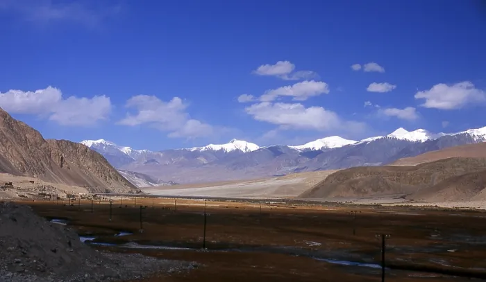 Framed Print : The Pamir Mountains are a mountain range in Central Asia formed by the junction of the Himalayas