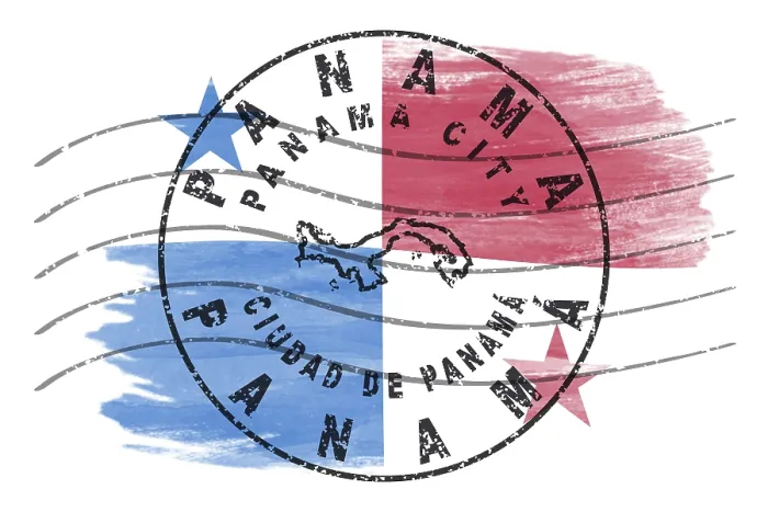Framed Print : Panama Panama City Round Seal Map Design