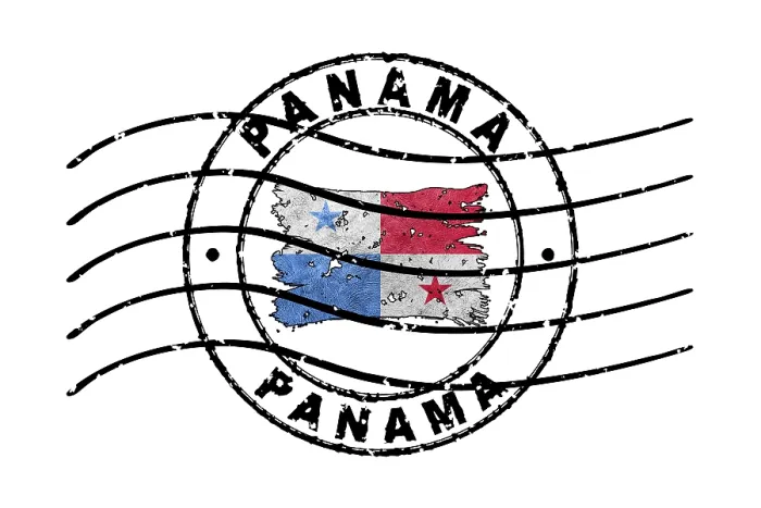 Framed Print : Panama Passport Stamp Flag Travel Document Symbol