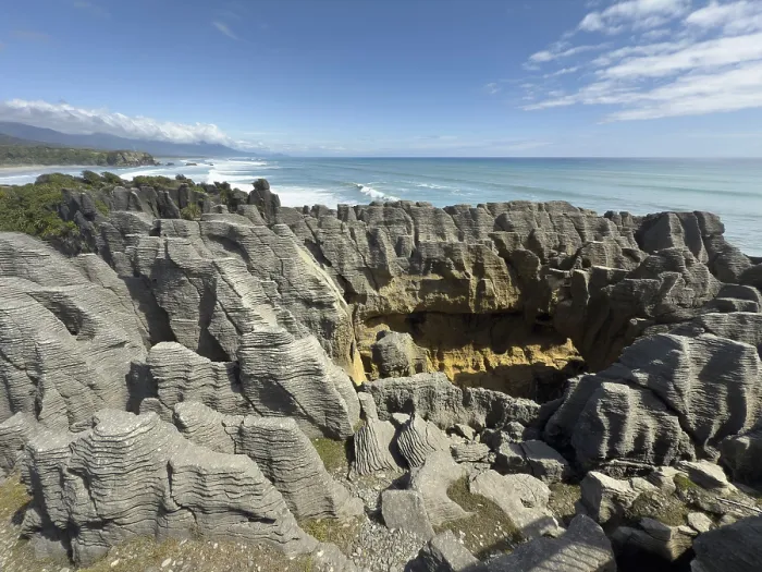 Framed Print : Pancake Rocks in Paparoa National Park