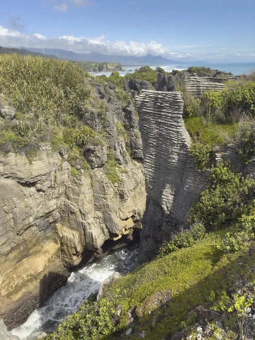 Framed Print : Pancake Rocks in Paparoa National Park