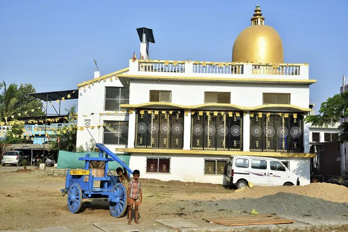 Framed Print : Panch Ratna Buddha Vihar, Valsad Framed Print : Panch Ratna Buddha Vihar, Valsad