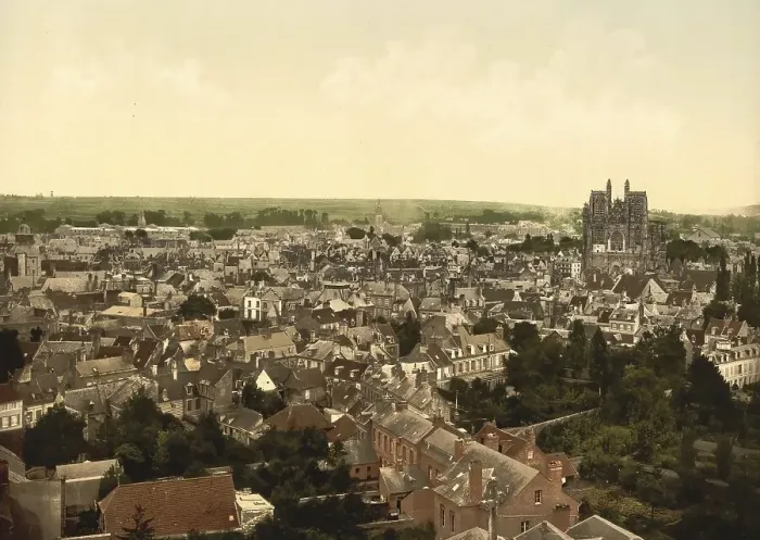Framed Print : Panorama of Abbeville, Hauts-de-France