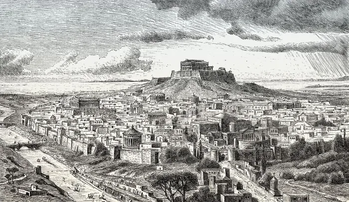 Framed Print : Panorama of Athens, ancient Greece Framed Print : Panorama of Athens, ancient Greece