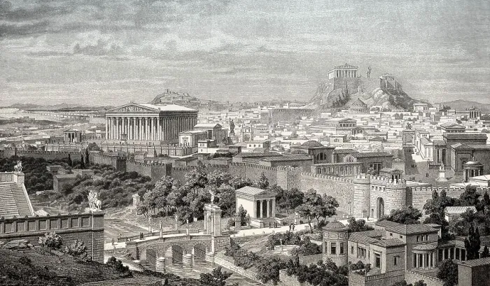 Framed Print : Panorama of Athens, ancient Greece Framed Print : Panorama of Athens, ancient Greece
