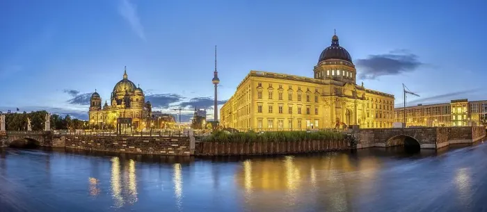 Framed Print : Panorama of the Berlin Cathedral