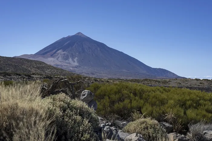 Framed Print : Panorama from the east over the Teide National Park