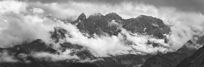 Framed Print : Panorama from the Fellhorn, 2038m