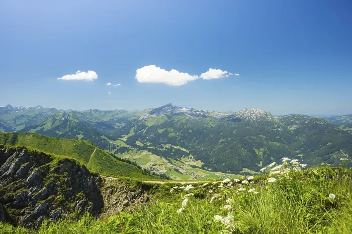 Framed Print : Panorama from the Fellhorn, 2038m
