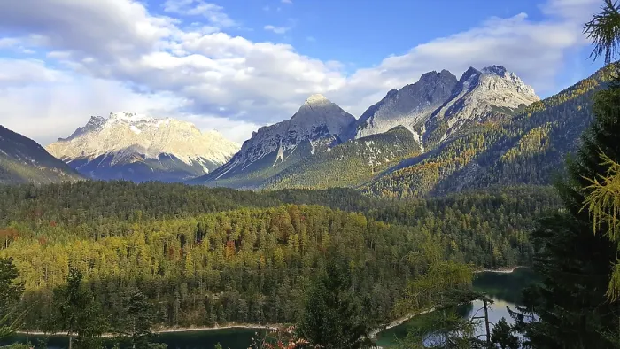 Framed Print : Panorama from Fern Pass with a view of the Zugspitze Framed Print : Panorama from Fern Pass with a view of the Zugspitze
