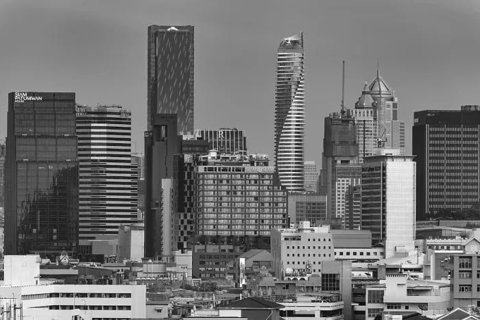Framed Print : Panorama of Golden Mount, Bangkok skyline