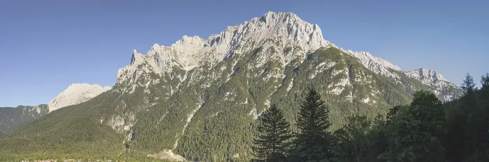 Framed Print : Panorama of the Karwendel near Mittenwald