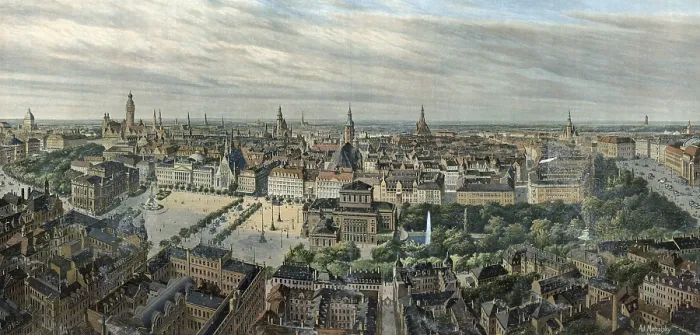 Framed Print : Panorama of Leipzig, Saxony, Germany