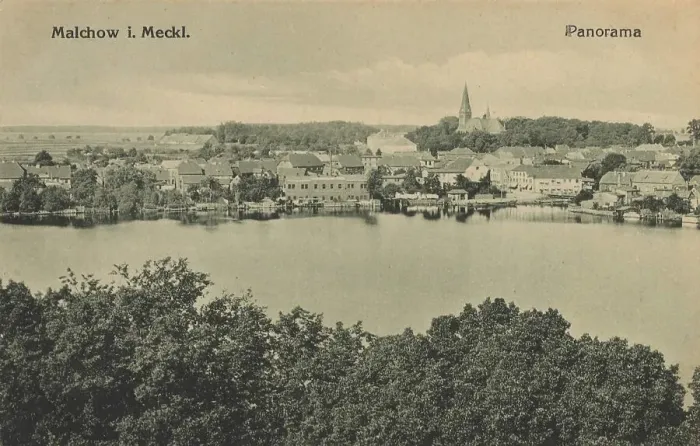 Framed Print : Panorama of Malchow in Mecklenburg Framed Print : Panorama of Malchow in Mecklenburg