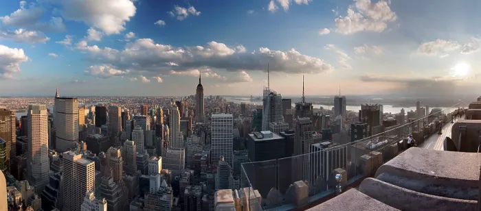 Framed Print : Panorama of Manhattan from Rockefeller Center