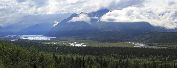 Framed Print : Panorama at the Matanuska Glacier