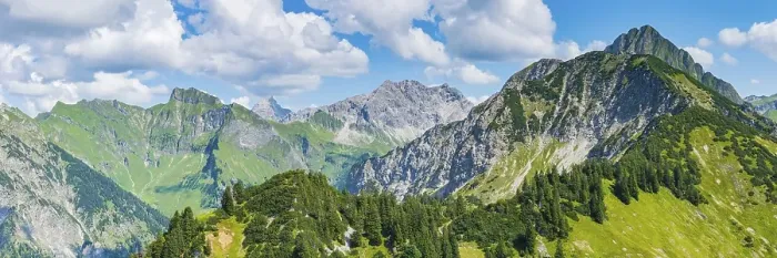 Framed Print : Panorama from Riefenkopf, 1748m to Schneck