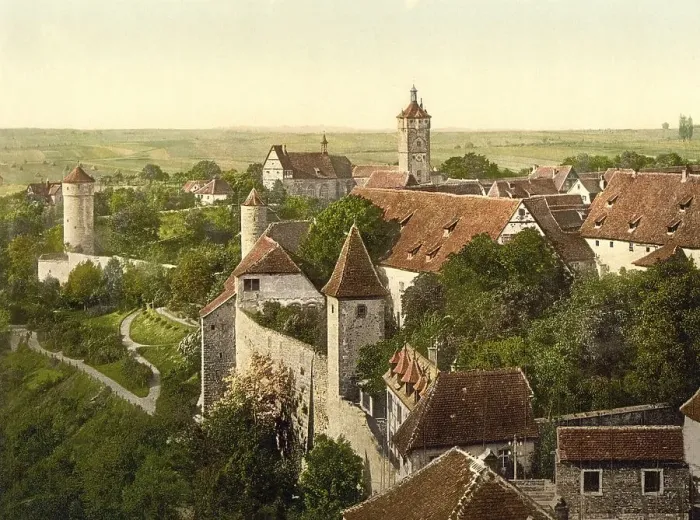Framed Print : Panorama of Rothenburg ob der Tauber Framed Print : Panorama of Rothenburg ob der Tauber