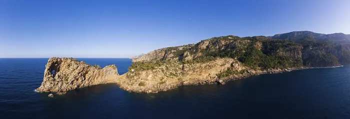 Framed Print : Panorama with Sa Foradada peninsula