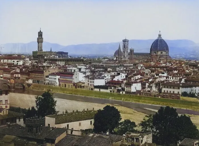 Framed Print : Panorama of San Miniato, c. 1870 Framed Print : Panorama of San Miniato, c. 1870