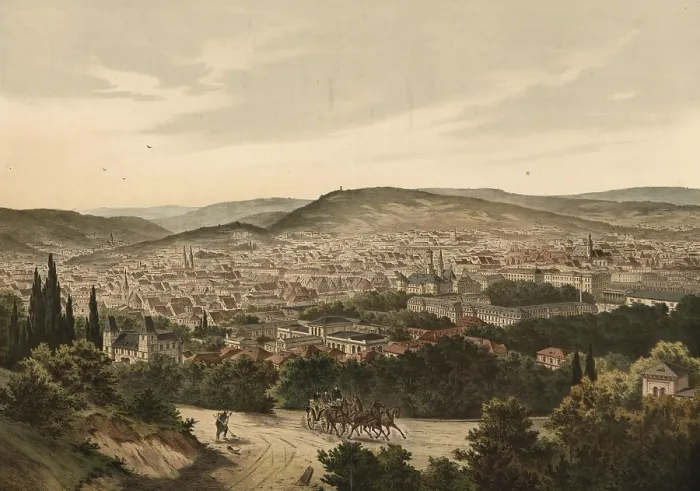Framed Print : Panorama of Stuttgart, Baden-Wurttemberg Framed Print : Panorama of Stuttgart, Baden-Wurttemberg