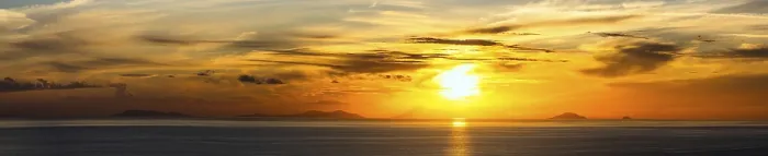Framed Print : Panorama of Sunset over Aeolian Islands from Nicotera Framed Print : Panorama of Sunset over Aeolian Islands from Nicotera