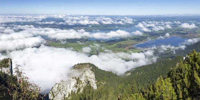 Framed Print : Panorama from Tegelberg, 1881m Framed Print : Panorama from Tegelberg, 1881m